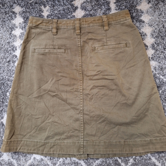 Anthropologie Pilcro and the Letterpress Olive Cargo Utility Skirt 4 - Picture 5 of 11